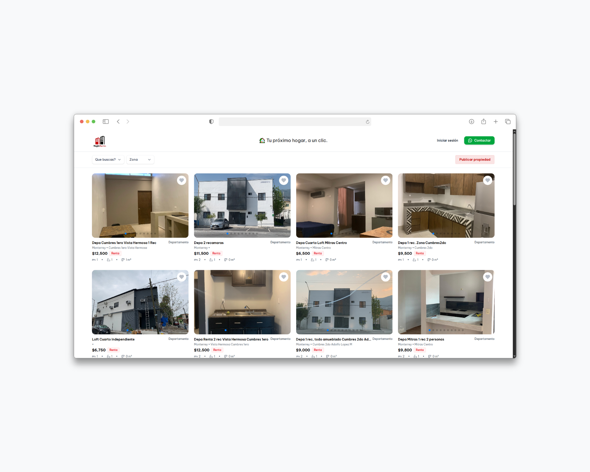 Regio Rentas - Marketplace Inmobiliario